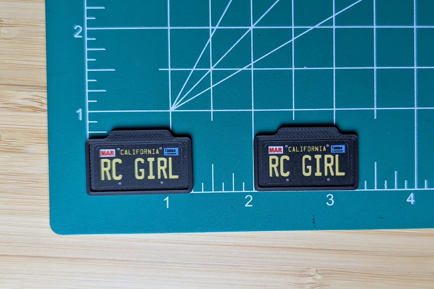 1/10 Scale RC GIRL Framed License Plates (set of 2)