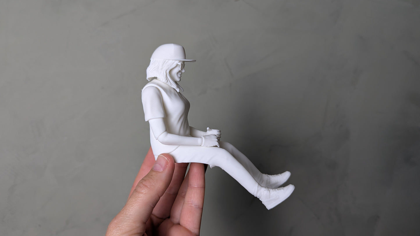 Female RC Driver Figure 1:10 scale Crawler - 'Hayley' RC Girl Knight Customs official 3D Print