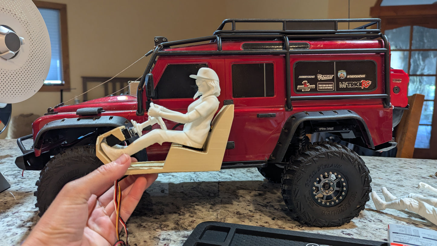 Female RC Driver Figure 1:10 scale Crawler - 'Hayley' RC Girl Knight Customs official 3D Print
