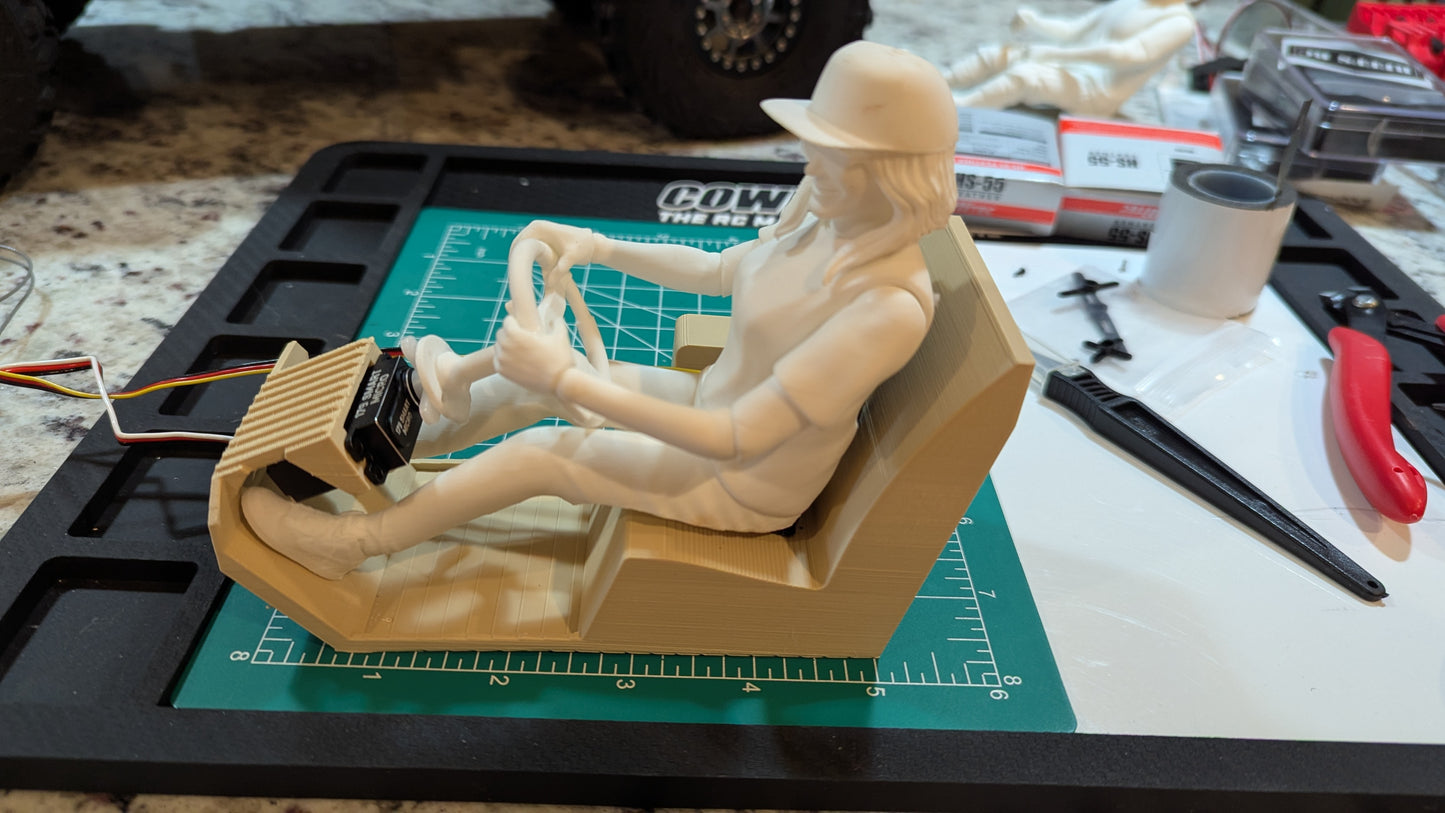 Female RC Driver Figure 1:10 scale Crawler - 'Hayley' RC Girl Knight Customs official 3D Print