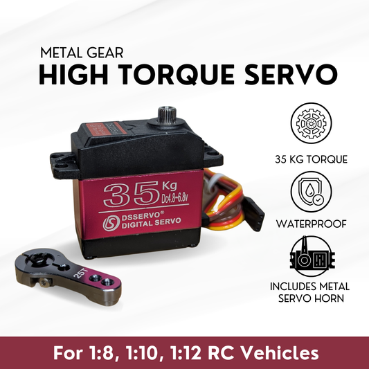 35kg High Torque Metal Gear Waterproof Servo for RC Vehicles (DS3235)
