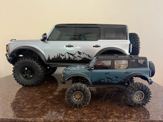 Mountain Treeline graphics for Traxxas TRX-4 1:10 Bronco