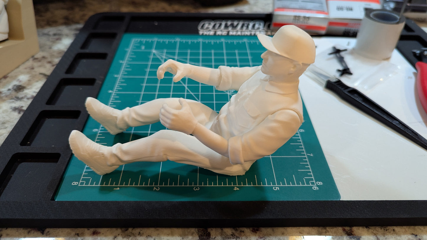 Male RC Driver Figure 1:10 scale Crawler - 'Matt' Knight Customs official 3D Print
