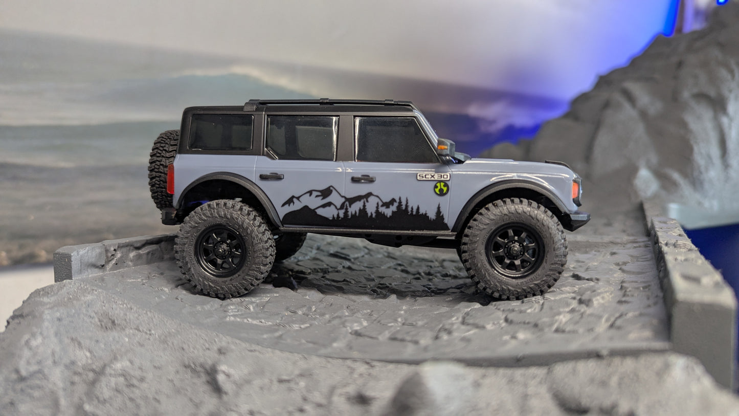 NEW: Mountain Treeline Graphics for the Axial SCX30 Bronco