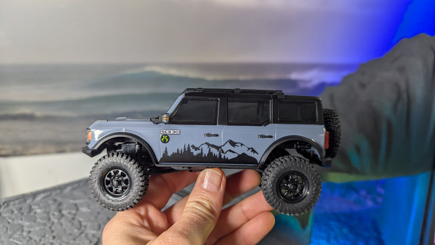 NEW: Mountain Treeline Graphics for the Axial SCX30 Bronco