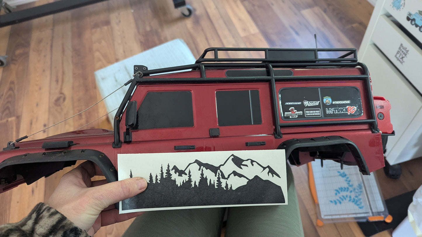 Mountain Treeline graphics for Traxxas TRX-4 1:10 Bronco and Defender