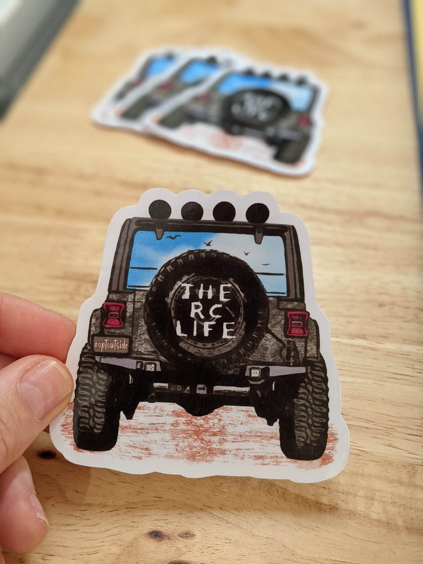 THE RC LIFE die-cut waterproof sticker