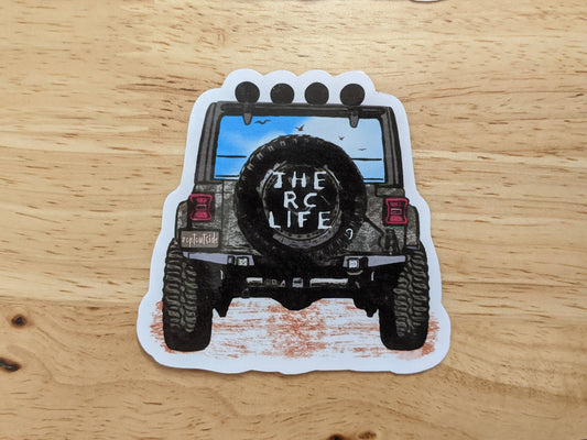 THE RC LIFE die-cut waterproof sticker