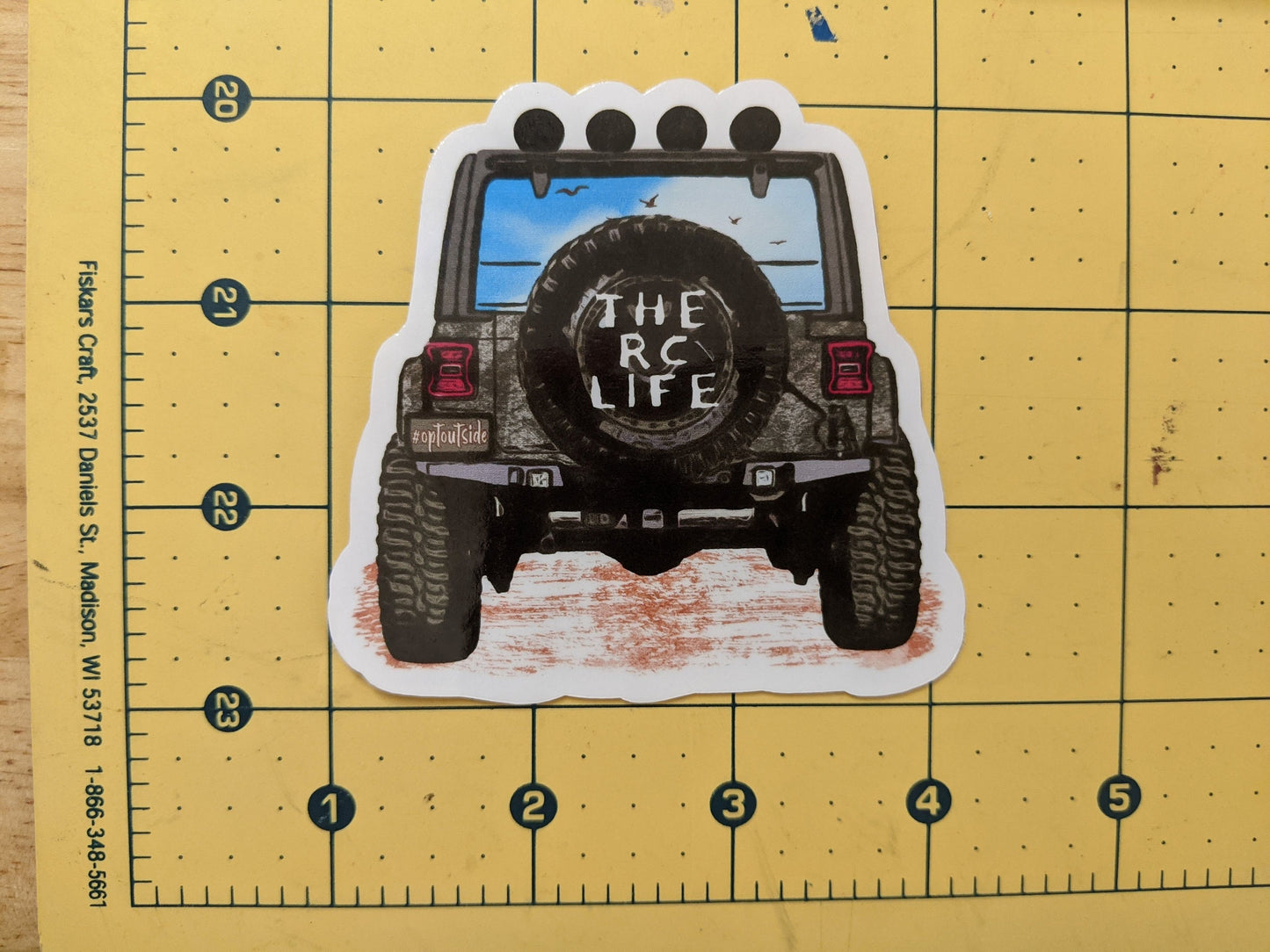 THE RC LIFE die-cut waterproof sticker