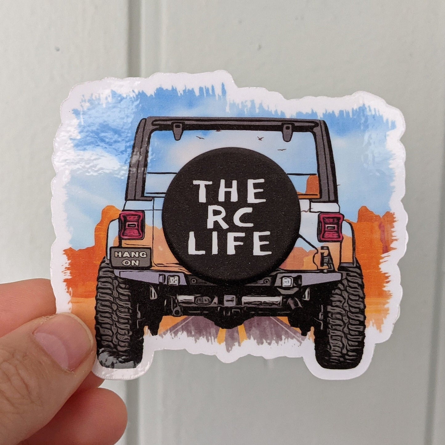 THE RC LIFE Desert Edition die-cut waterproof sticker