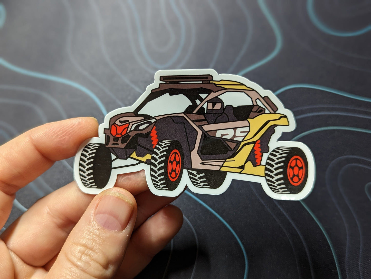 Side-by-side Die Cut Sticker - by The RC Girl